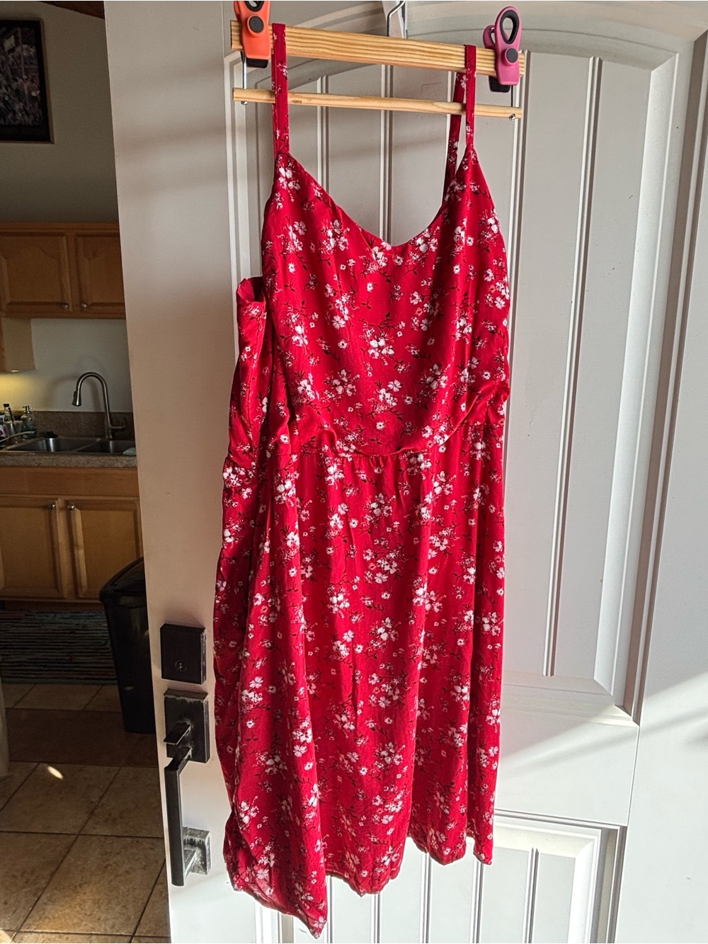 Maurices Red Floral Dress